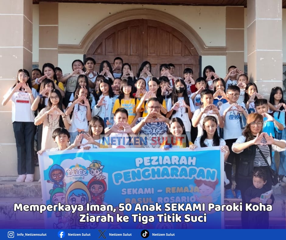 50 anak sekami paroki Koha ziarah ke tiga titik suci