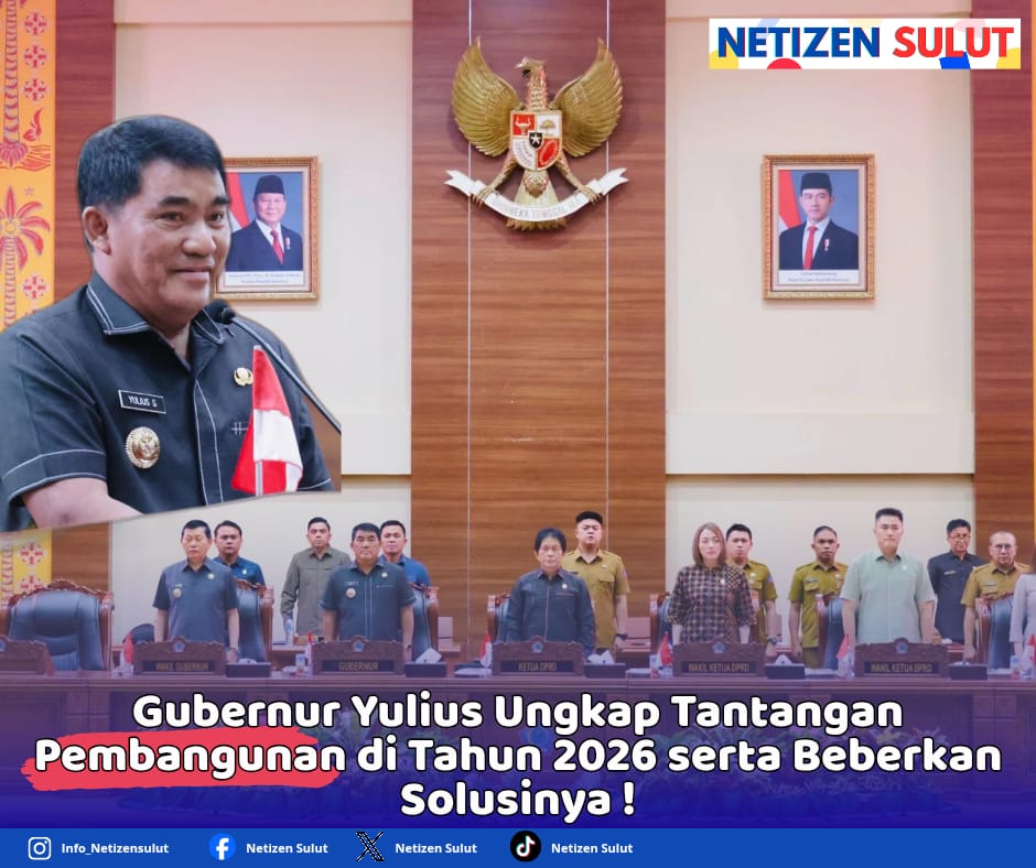 Gubernur Yulius Ungkap Tantangan Pembangunan di Tahun 2026 serta Beberkan Solusinya !