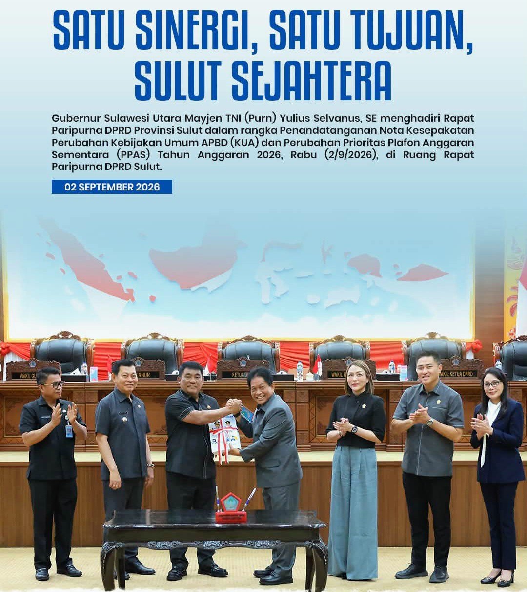 DPRD dan Pemprov Sulut Sepakati Perubahan KUA-PPAS 2026 DPRD dan Pemprov Sulut Sepakati Perubahan KUA-PPAS 2026