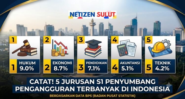 Catat 5 Jurusan S1 Penyumbang Pengangguran Terbanyak di Indonesia