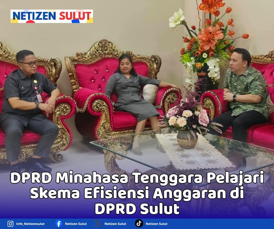 DPRD Minahasa Tenggara Pelajari Skema Efisiensi Anggaran di DPRD Sulut DPRD Minahasa Tenggara Pelajari Skema Efisiensi Anggaran di DPRD Sulut