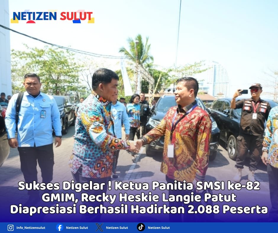 IMG-20260928-WA0003 Netizen Sulut Sukses Digelar ! Ketua Panitia SMSI ke-82 GMIM, Recky Heskie Langie Patut Diapresiasi, Berhasil Hadirkan 2.088 Peserta