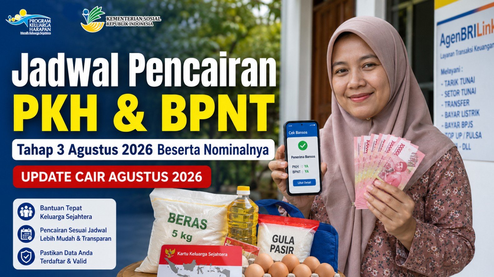 Pencairan Bansos PKH dan BPNT September 2026 Memasuki Akhir Tahap 3, Ini Langkah Cek Status Penerimanya Pencairan Bansos PKH dan BPNT September 2026 Memasuki Akhir Tahap 3, Ini Langkah Cek Status Penerimanya