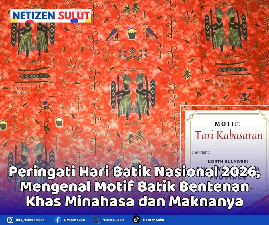 Peringati Hari Batik Nasional 2026, Mengenal Motif Batik Bentenan Khas Minahasa dan Maknanya