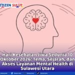 Hari Kesehatan Jiwa Sedunia 10 Oktober 2026: Tema, Sejarah, dan Akses Layanan Mental Health di Sulawesi Utara