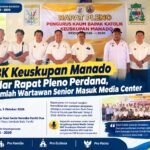 KBK Keuskupan Manado Gelar Rapat Pleno Perdana, Sejumlah Wartawan Senior Masuk Media Center