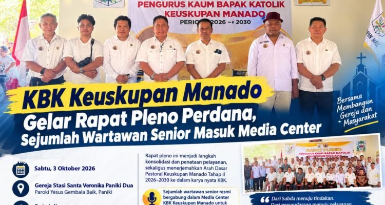 KBK Keuskupan Manado Gelar Rapat Pleno Perdana, Sejumlah Wartawan Senior Masuk Media Center