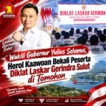 Wakili Gubernur Yulius Selvanus, Herol Kaawoan Bekali Peserta Diklat Laskar Gerindra Sulut di Tomohon