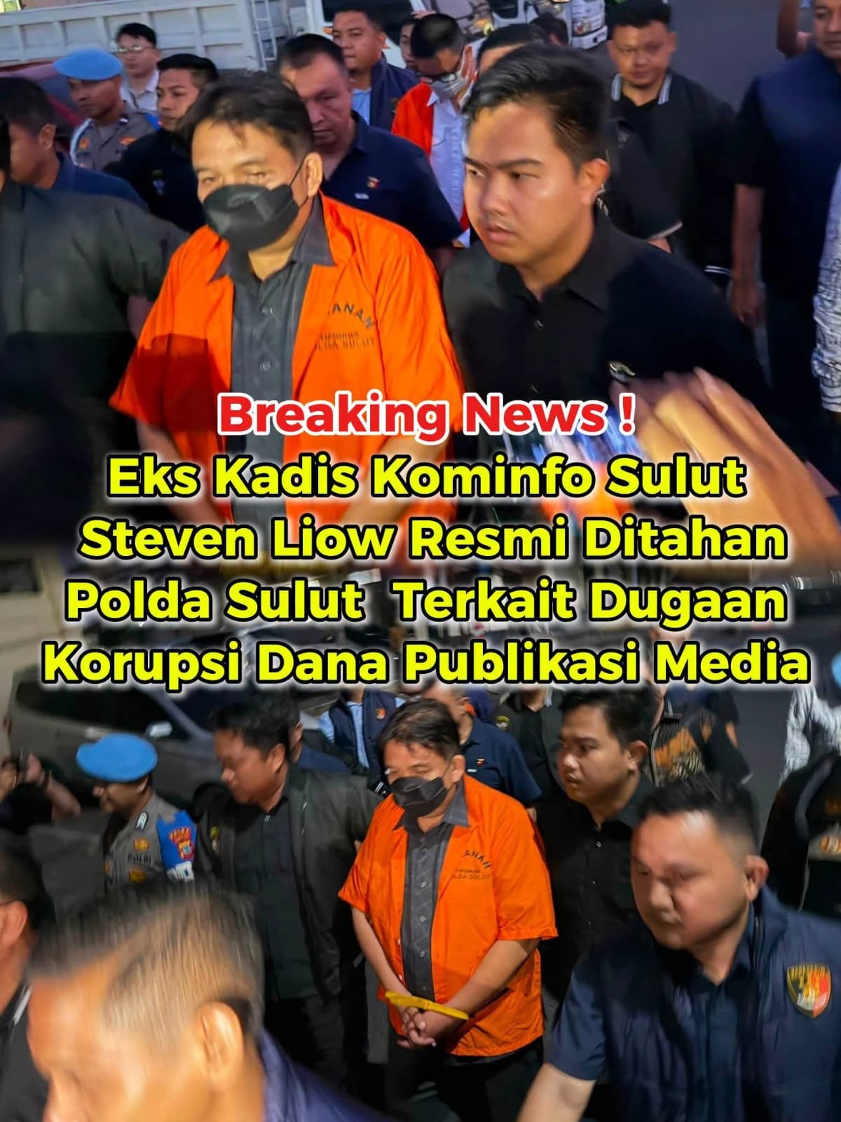 IMG-20261022-WA0007 Netizen Sulut BREAKING NEWS: Sandang Rompi Oranye, "Daong Lemong" Resmi Tersangka Korupsi Anggaran Media Kominfo Sulut