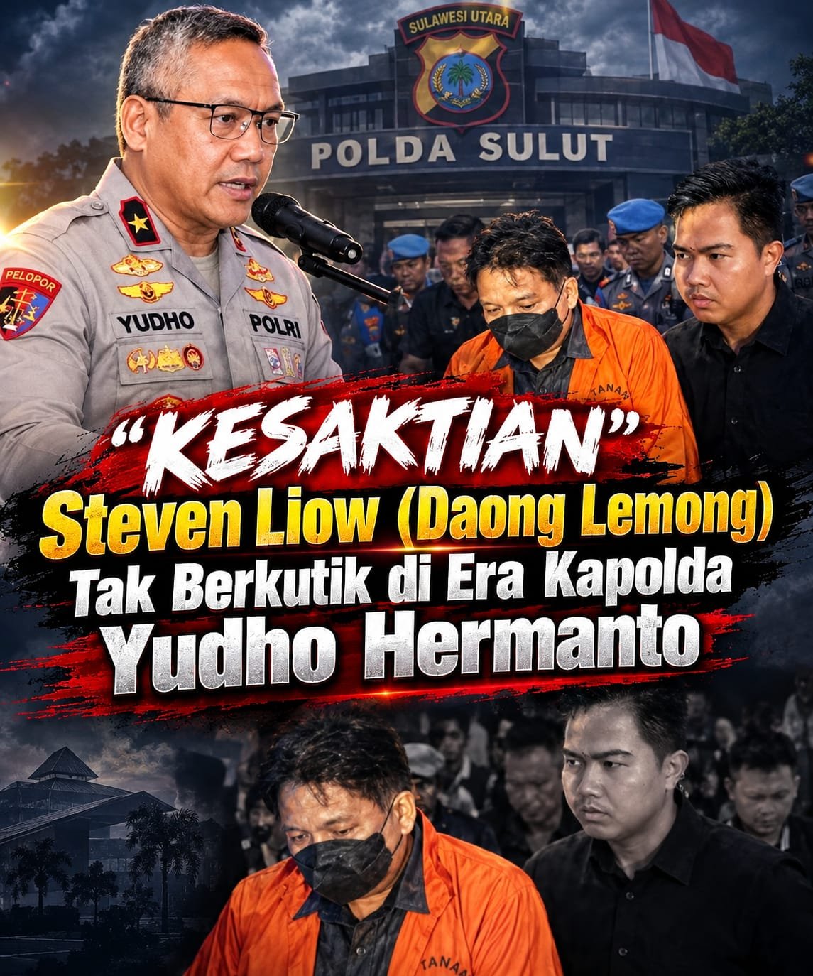 "Kesaktian" Steven Liow (Daong Lemong) Tak Berkutik di Era Kapolda Yudho Hermanto